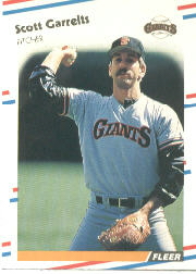 1988 Fleer Baseball Cards      082      Scott Garrelts
